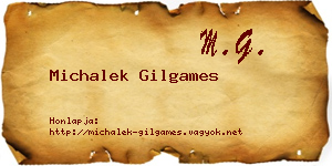 Michalek Gilgames névjegykártya